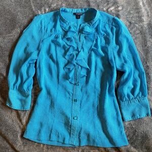 Banana Republic blue blouse
